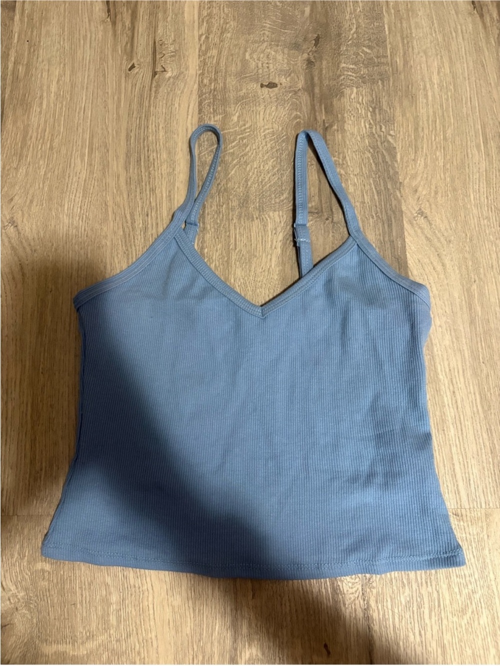 3 for $14 Ardene Dusty Blue Ribbed V-Neck Cami size small
